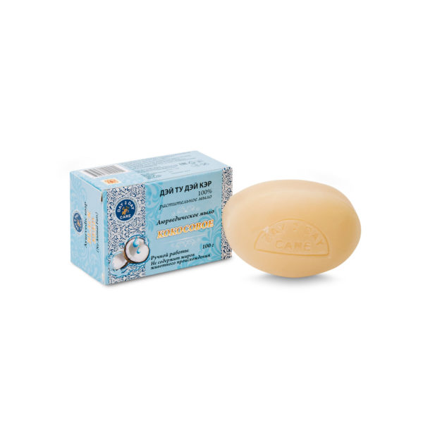 Ayurvedic Soap COCONUT Day 2 Day Care (Аюрведическое 100% растительное мыло КОКОСОВОЕ, Дэй Ту Дэй Кэр), 100 г