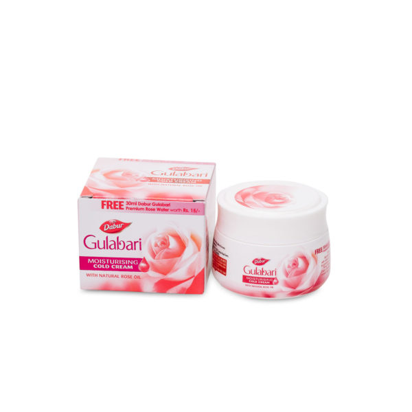 GULABARI Moisturising Cold Cream, Dabur (ГУЛАБАРИ, охлаждающий крем для лица с маслом розы, Дабур), 30 мл