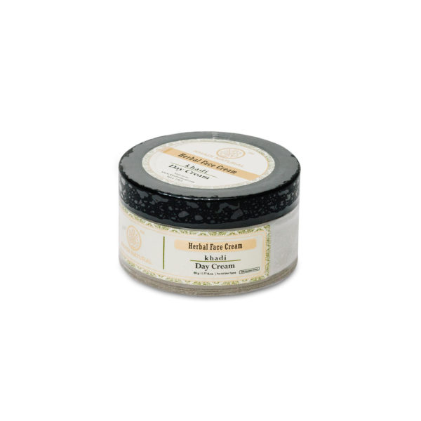 Herbal Face Cream Khadi DAY CREAM, Khadi Natural (Травяной крем для лица ДНЕВНОЙ Для всех типов кожи, с экстрактом алоэ (алое) вера, Кхади Нэчрл), 50 г.