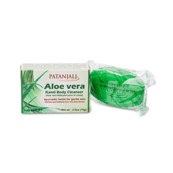 ALOEVERA KANTI Body Cleanser, Patanjali (АЛОЭ ВЕРА КАНТИ мыло для тела, Патанджали), 75 г.