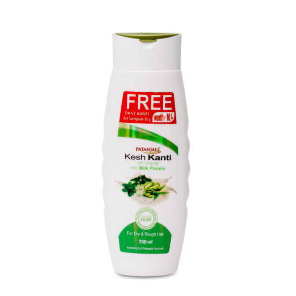 Kesh Kanti Hair Cleanser With MILK PROTEIN, Patanjali (Шампунь С МОЛОЧНЫМ ПРОТЕИНОМ для сухих и жёстких волос, Патанджали), 200 мл.