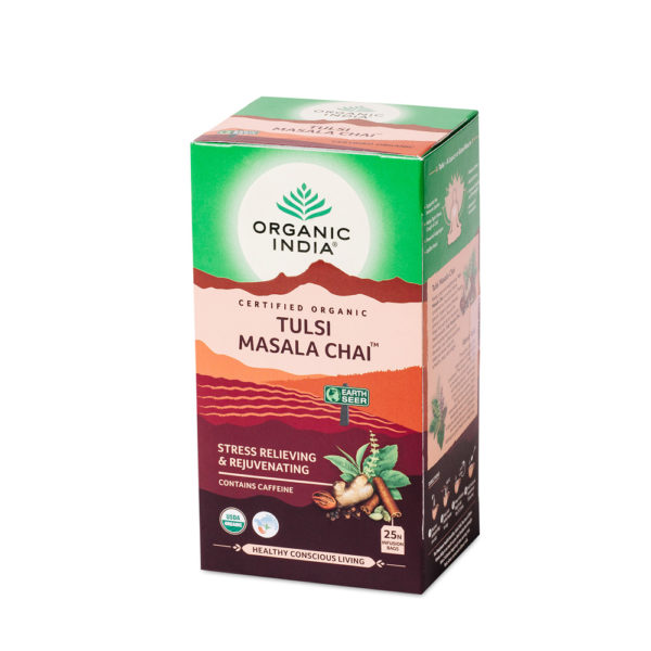 ЧАЙ ТУЛСИ С МАСАЛОЙ ОРГАНИК ИНДИЯ (TULSI masala chai ORGANIC INDIA) 25 ПАКЕТИКОВ