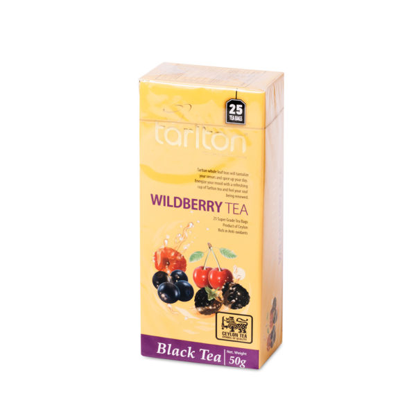 Чай черный Тарлтон Дикая Ягода 25 пак. Tarlton Wildberry Black Tea цейлонский