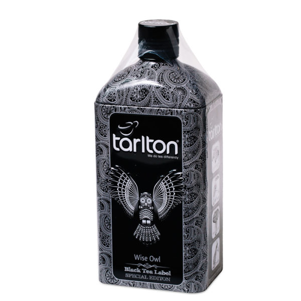 Чай Тарлтон черный Wise Owl Мудрая Сова 150 г жб Бутылка Виски Tarlton black tea
