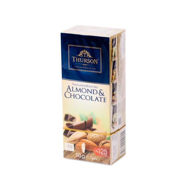 Чай Турсон МИНДАЛЬ ШОКОЛАД 25 пак. Thurson Almond & Сhocolate Ceylon Black Tea Almond & Cream