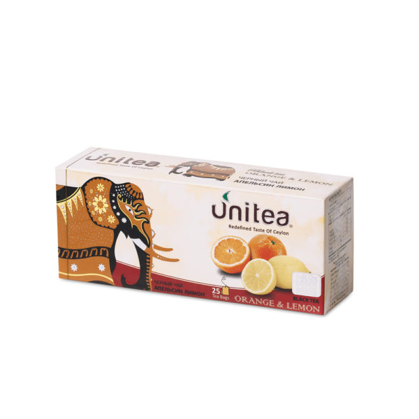 Uni Tea Orange and Lemon 25 Tea Bags.